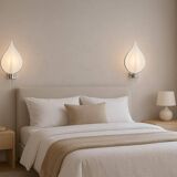 Set of 2 Murano wall lights by Franco Luce, 1970s