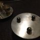 Pair silver metal plates 1930s