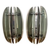 Pair of “veca” wall lights from Italy