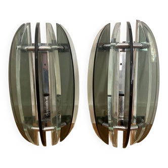 Pair of “veca” wall lights from Italy