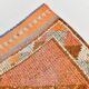 Orange & Beige Tribal Oushak Runner Rug, 88x362Cm