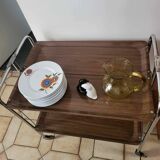 Vintage folding serving trolley
