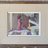 The Piano Player - Impressionist Oil Sketch