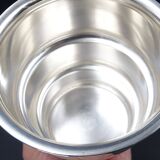 Silver metal ice bucket circa 1950