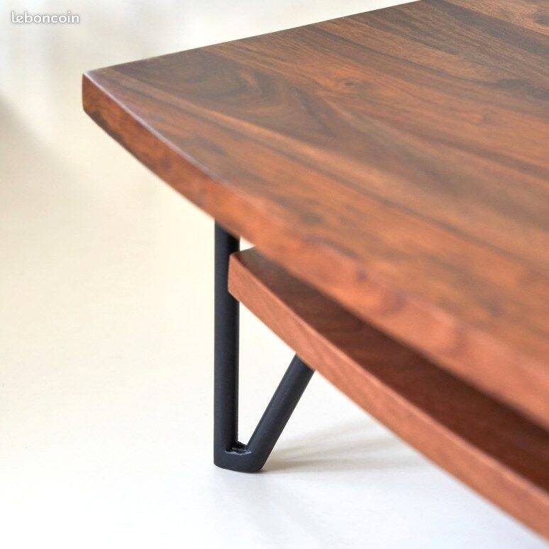 Solid wood coffee table Tikamoon