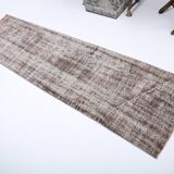 2x9 Narrow Turkish Vintage Runner Rug, 72x274Cm