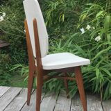 4 chaises en teck design 1960