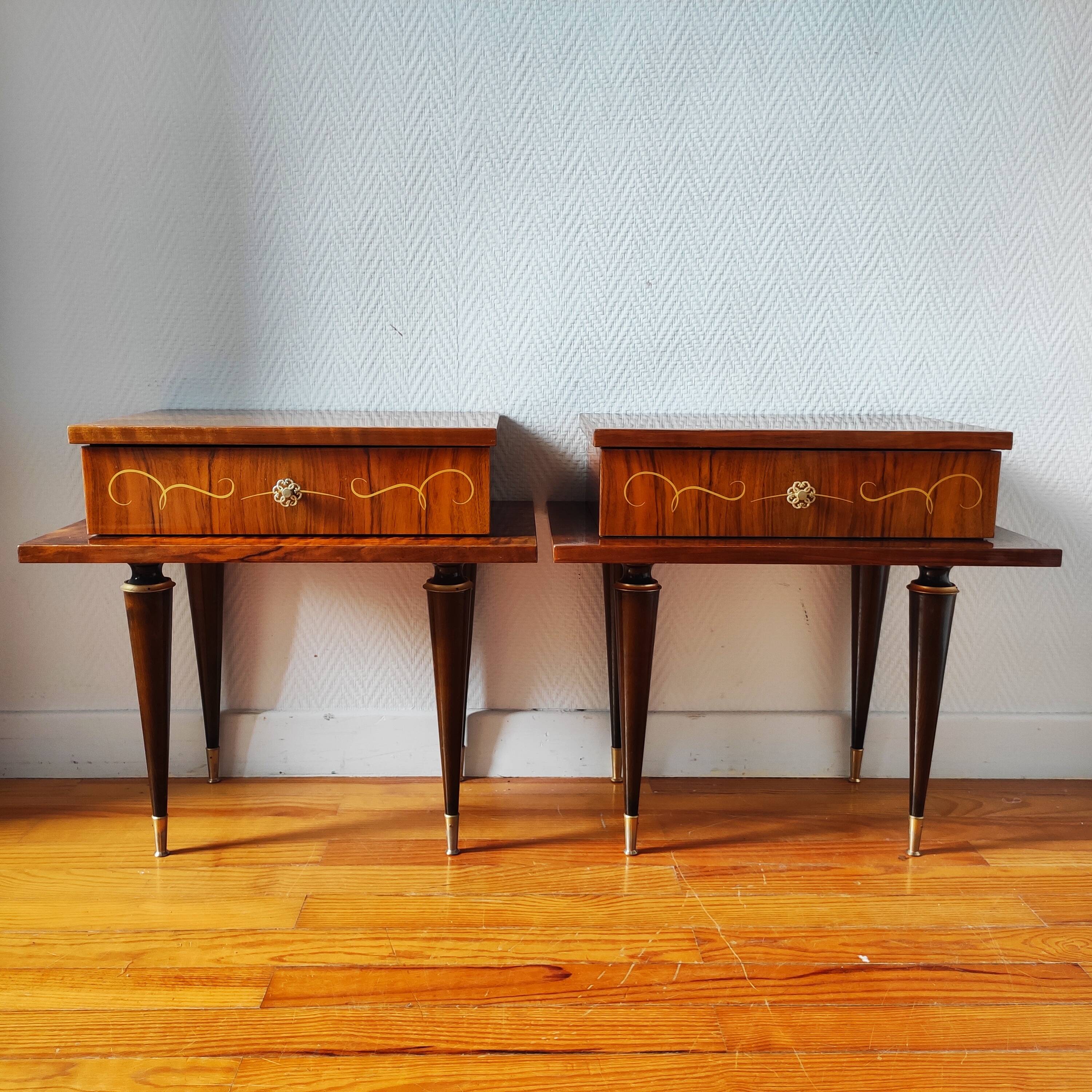 Pair of vintage bedside tables from the 1960s