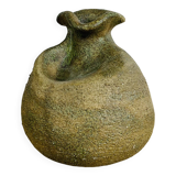 Vase boule forme libre grès vintage