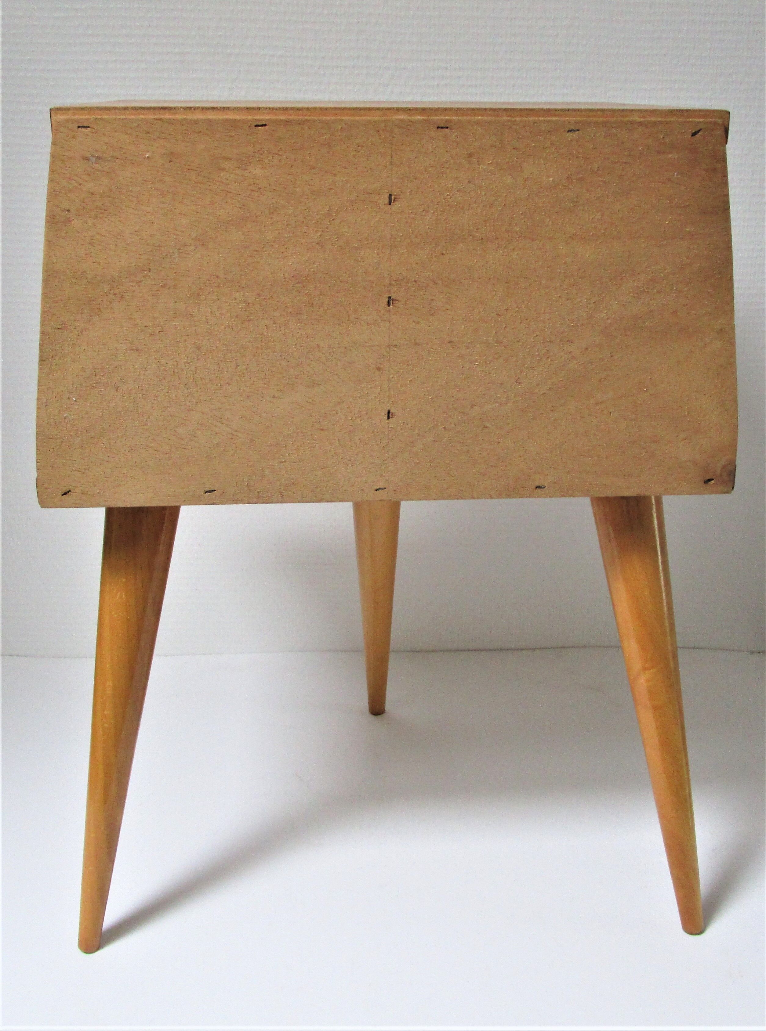 Light wood tripod bedside  1960