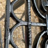 Paire de grilles anciennes en fonte époque Art Nouveau
