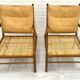 Set of 2 vintage Ole Wanscher chairs | Colonial chair | Leather