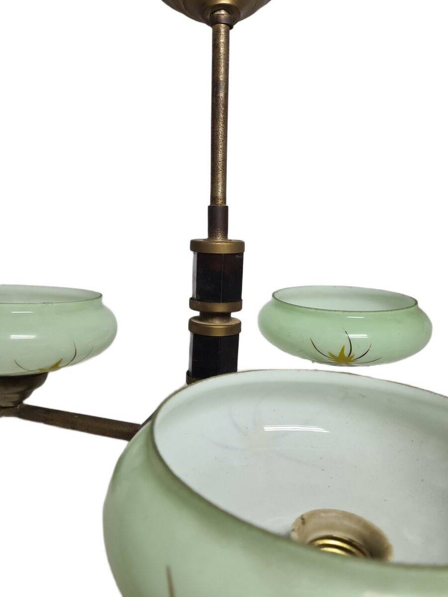 Art Deco style bakelite chandelier, Poland, 1950s