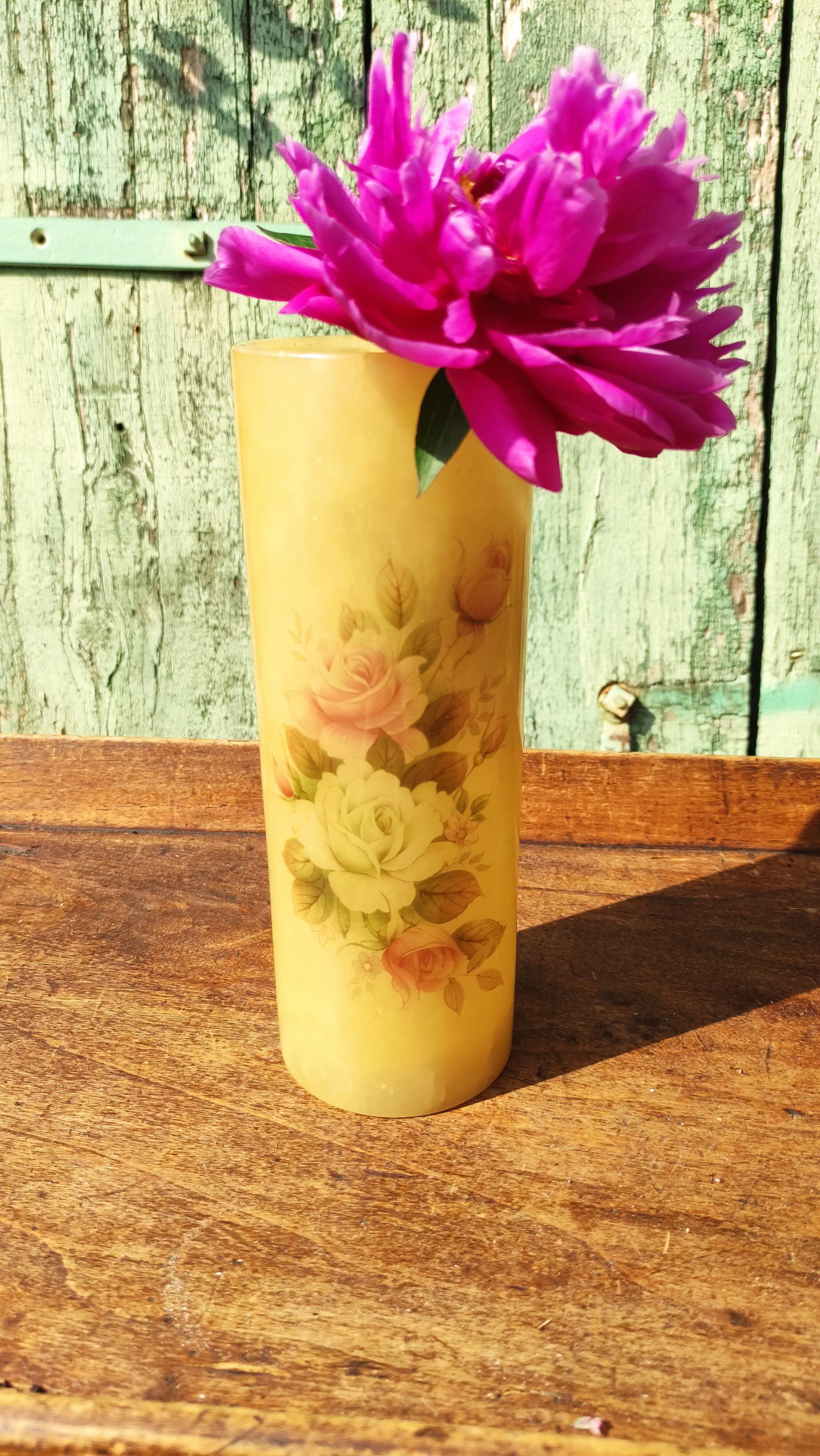 Vintage alabaster vase