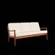 Senator 3-seater sofa in teak by Ole Wanscher, Denmark, 1950s.