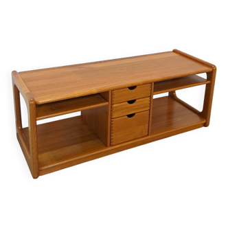 Deens design teak Dyrlund cd tv meubel vintage