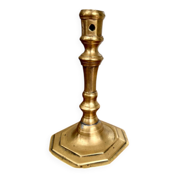 Vintage gold metal candlestick