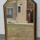 Black and gold art deco style mirror - 110cm x 78cm
