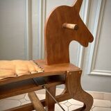 Old wooden rocking horse