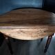 Table demi-lune Louis Philippe pieds tournés