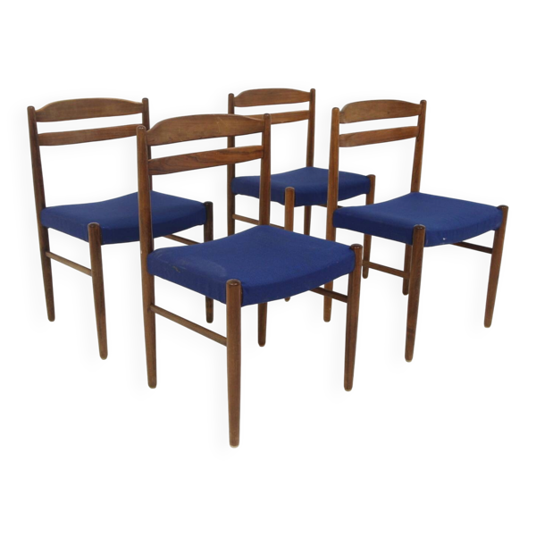 Set de 4 chaises en palissandre, Albin Johansson, Suède, 1960