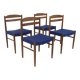 Set of 4 chairs in rosewood, Albin Johansson, Sweden, 1960.