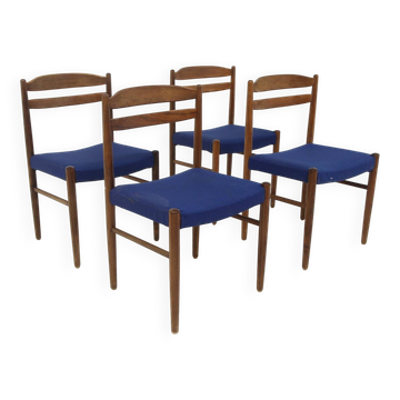 Set de 4 chaises en palissandre, Albin Johansson, Suède, 1960