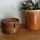 Rattan coasters