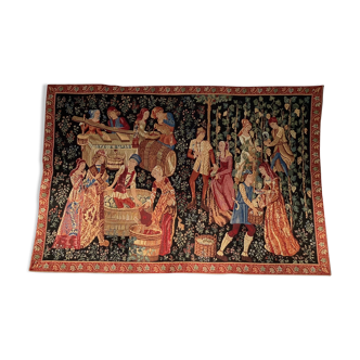 Vintage wall tapestry made in Flanders