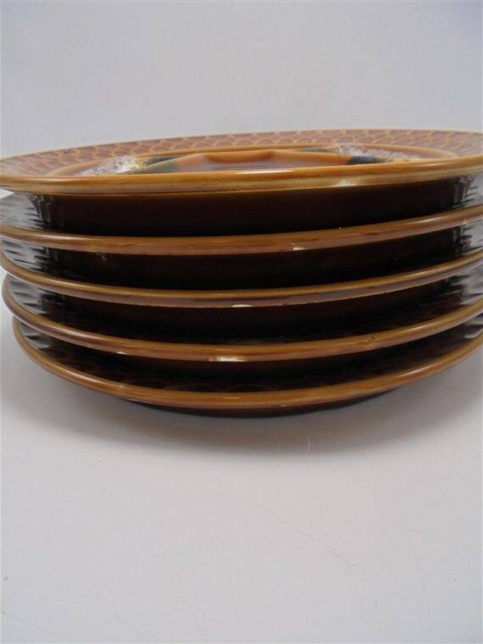 Série de 5 assiettes sarreguemines