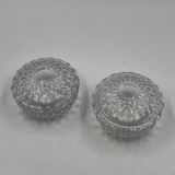 Set of two crystal candy boxes