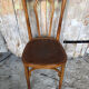 Chair bistrot style thonet curved wood light 50s vintage #a237