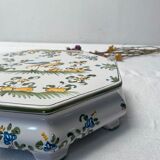 Piedestal earthenware coaster Lallier Moustiers