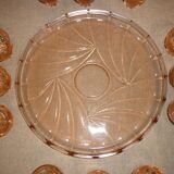 12 shot glasses on pink glass tray