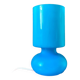 Blue blown glass lamp IKEA vintage model Lykta