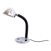 Lampe de bureau Space Age en métal chromé