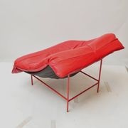 Vintage Montis Butterfly lounge chair by Gerard van den Berg in red leather