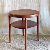 Table d'appoint style Art-Déco en bois massif - années 30/40