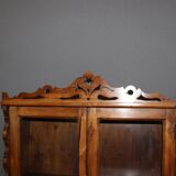 19th century walnut display case