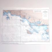 Map of Finistère and Morbihan, west coast of France