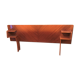 Solid wooden headboard and vintage veneer