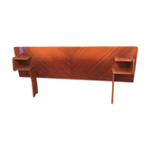 Solid wooden headboard and vintage veneer
