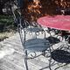 Old metal garden room