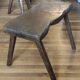 Brutalist living room / coffee table + 3 stools / design 20th