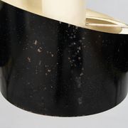 Oversized metal ceiling light by Laaksonen & Poika, Finland, 1960