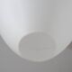 Suspension italienne en opaline satinée mid-century