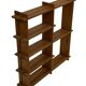Vintage Wall shelf rack Pine wood 70s design
