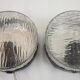 Pair of mapelec textured glass wall lights, 1970
