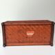 Vintage wicker desk letter holder