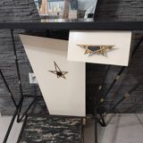 Vintage hairdresser's dressing table from the 50s rockabilly Formica barber